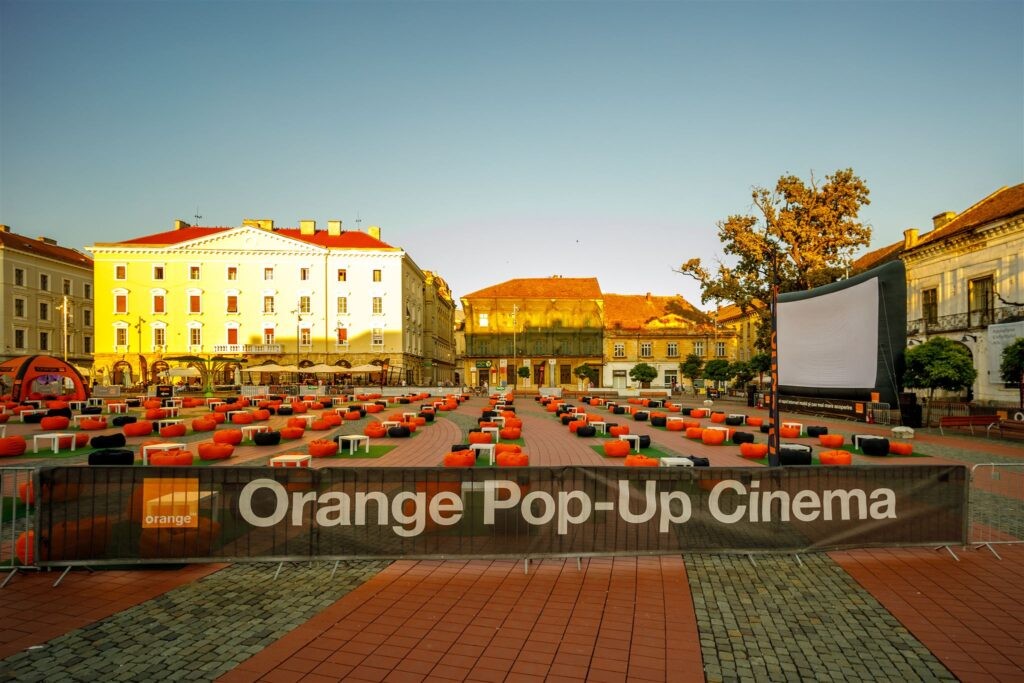 Pop Up Cinema Timisoara Orange